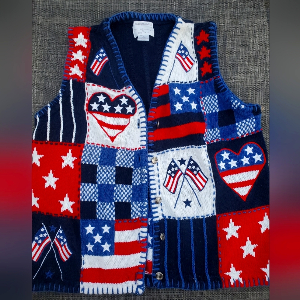 American knit vest sz M